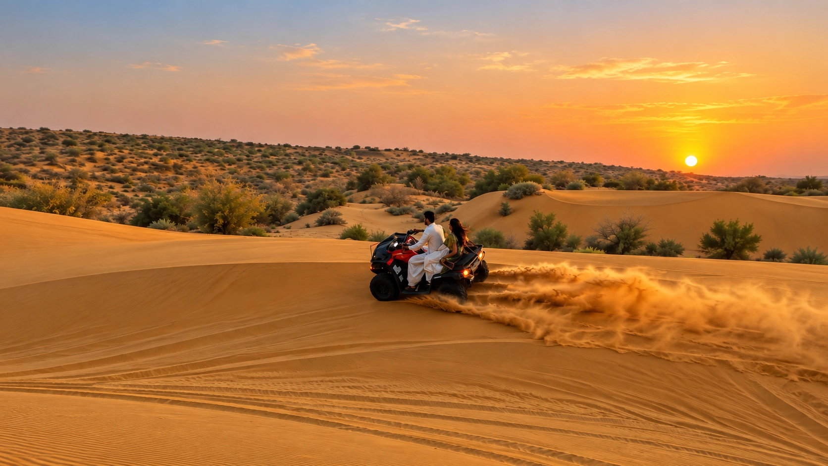 Quad Biking / ATV Rides - Jaisalmer desert safari with Golden City Cab